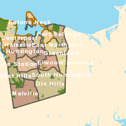 map of huntington village ny